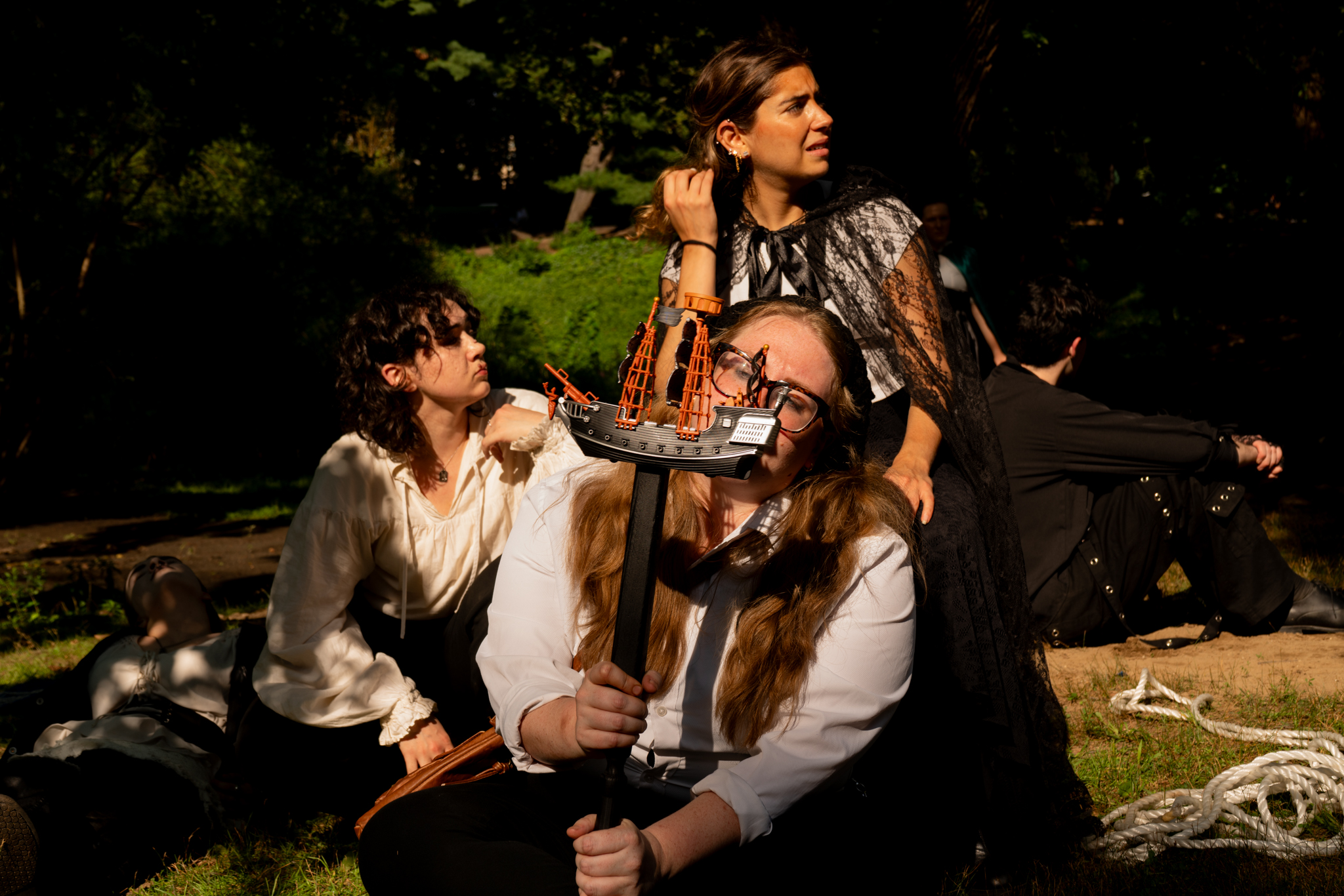 The Tempest in Central Park, by the bridge
