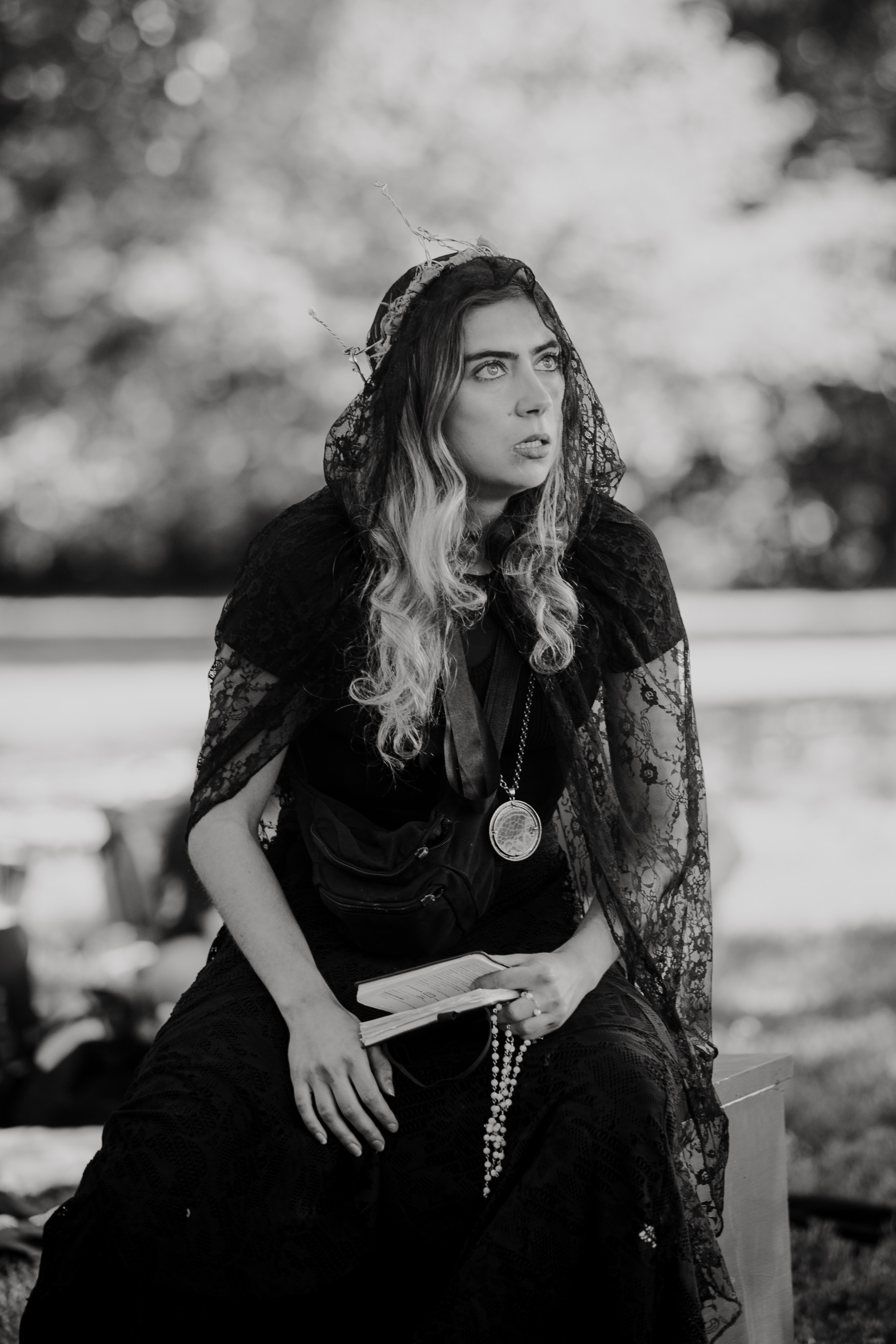 The Tempest, Alonso in black and white